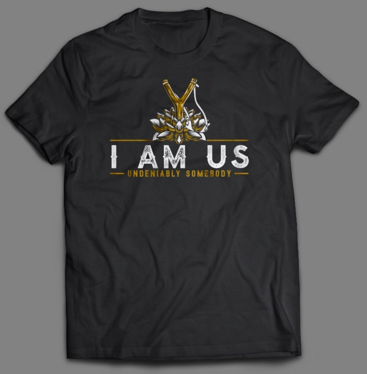 I AM US Black T Shirt